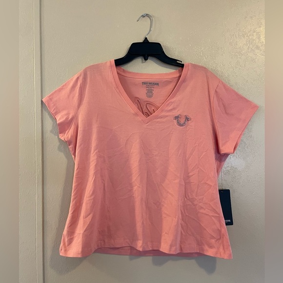 NWT True Religion Embossed Logo v neck sz XXL - Picture 1 of 6